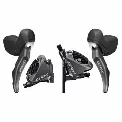 Shimano GRX ST-RX810 Brake/Shift Lever Combination 2x11 Speed With BR-RX810 Disc Brake Calipers