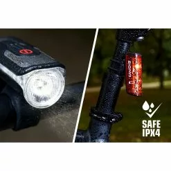 SIGMA AURA 80 USB LED Front Light/BLAZE USB Battery-Powered Rear Light With Brake Light Kit -Billig Cykellygter butik 1BAC51C192FA33B2EEA35B9FF1C23B3B