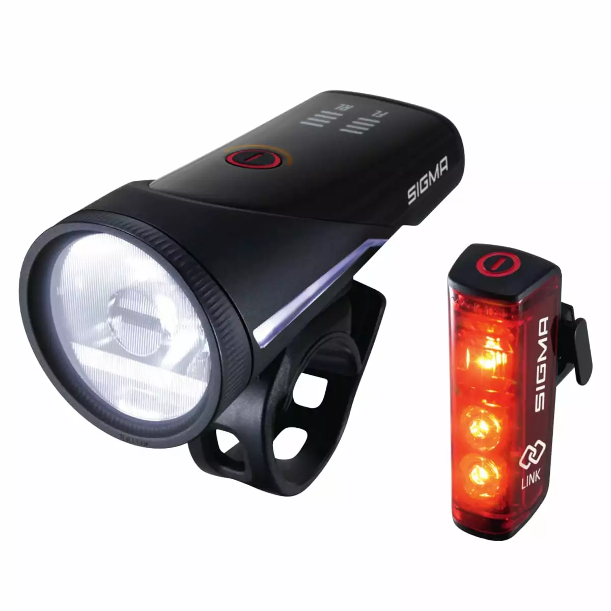 SIGMA AURA 100 LINK USB LED Front Light/BLAZE LINK USB Battery-powered Rear Light With Brake Light Kit 3 SIGMA AURA 100 LINK USB LED Front Light/BLAZE LINK USB Battery-powered Rear Light With Brake Light Kit