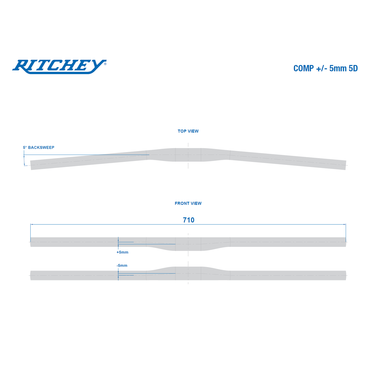 RITCHEY Comp Flat +/-5 Handlebar 4 RITCHEY Comp Flat +/-5 Handlebar - Billede 2