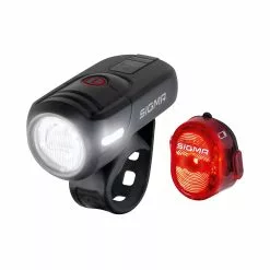 SIGMA AURA 45 USB LED Front Light/NUGGET II Rear Light Set
