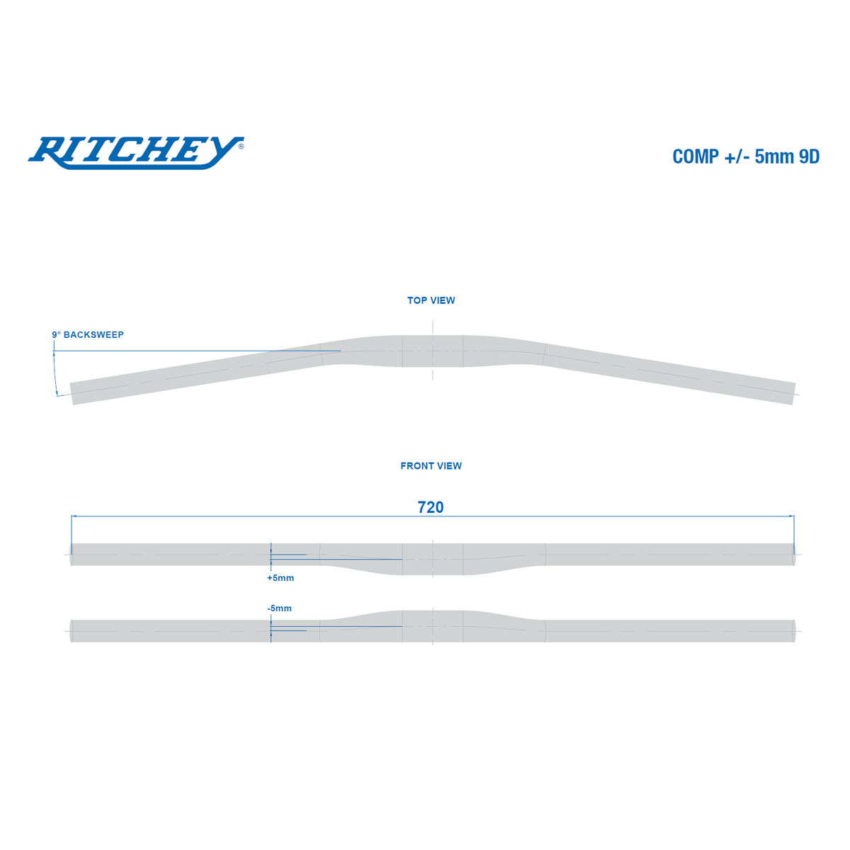 RITCHEY Comp Flat +/-5 Handlebar 5 RITCHEY Comp Flat +/-5 Handlebar - Billede 3
