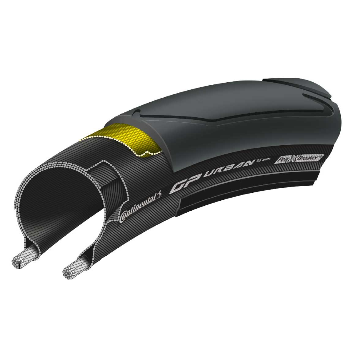 Continental Grand Prix Urban Folding Tyre 5 Continental Grand Prix Urban Folding Tyre - Billede 3