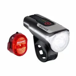SIGMA AURA 80 USB LED Front Light/NUGGET II Rear Light Set -Billig Cykellygter butik EF3E540A4B5C6011DB8E5B07F6072C95