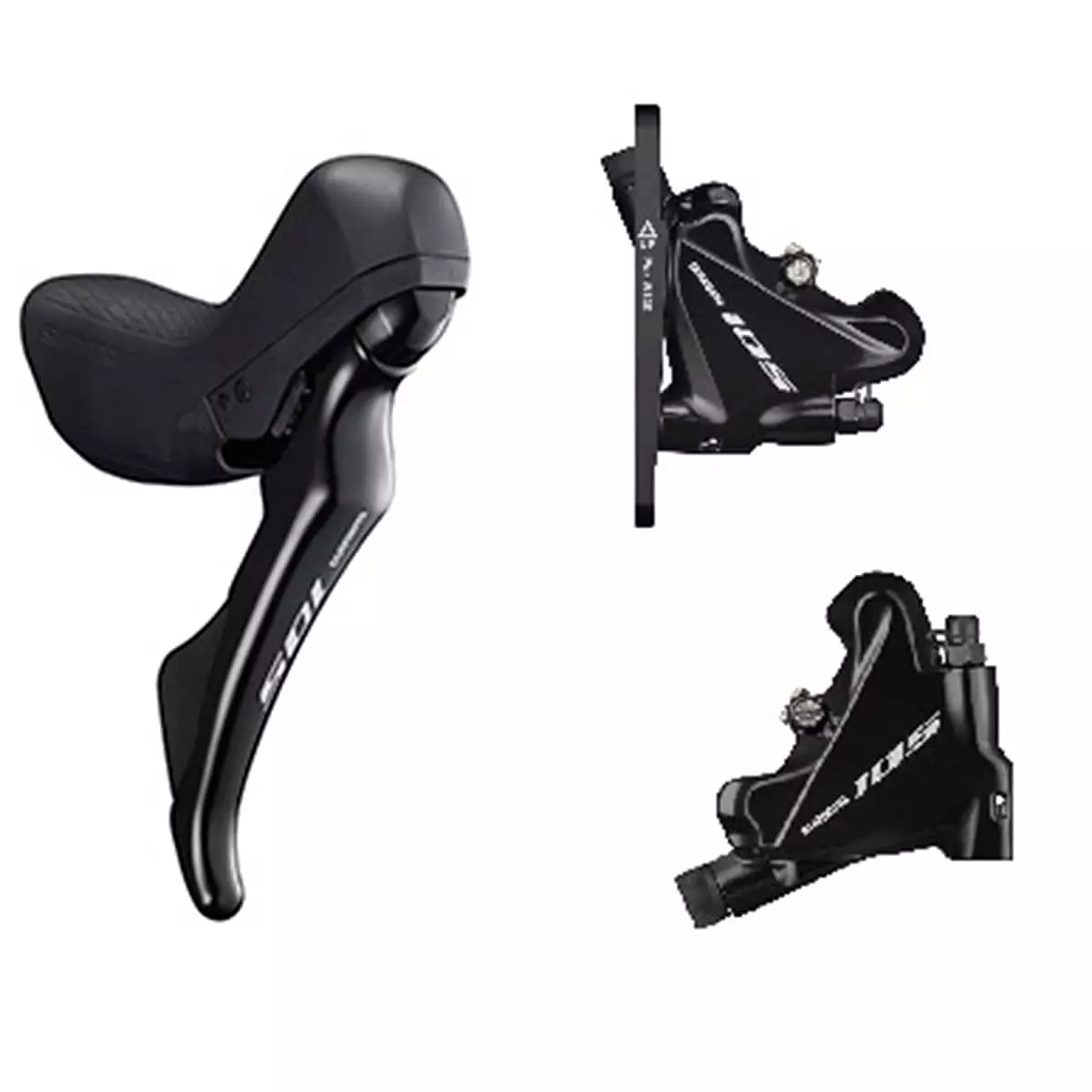 Shimano 105 ST-R7020 STI Brake/Shift Lever Combination With BR-R7070 Disc Brake On Front + Rear 3 Shimano 105 ST-R7020 STI Brake/Shift Lever Combination With BR-R7070 Disc Brake On Front + Rear